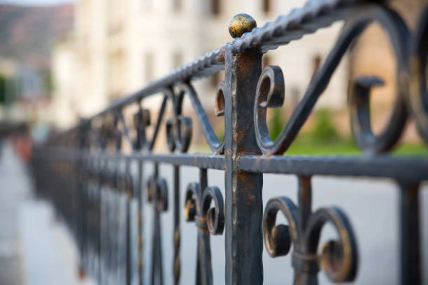 Durable iron fencing for a backyard 