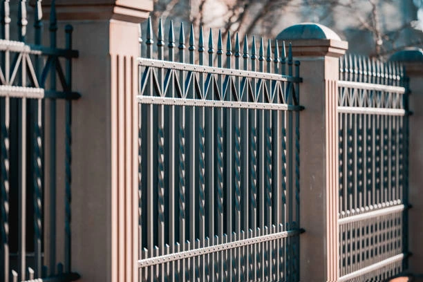 Heavy-duty iron fence for security 