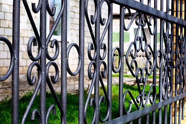 Modern steel fence for residential property 